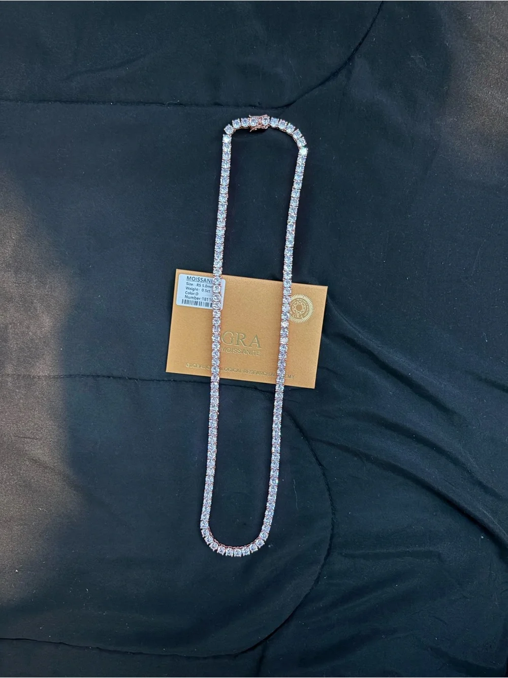 5mm 24inch rose gold tennis chain